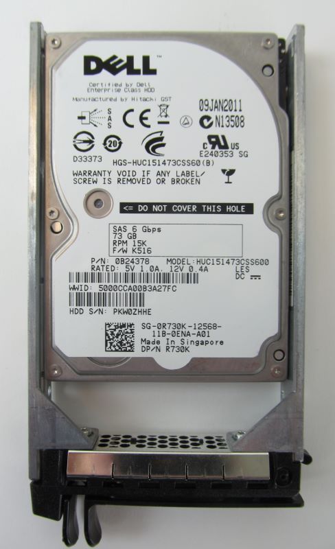 Dell 0B24378 73GB SAS 15K 2.5 