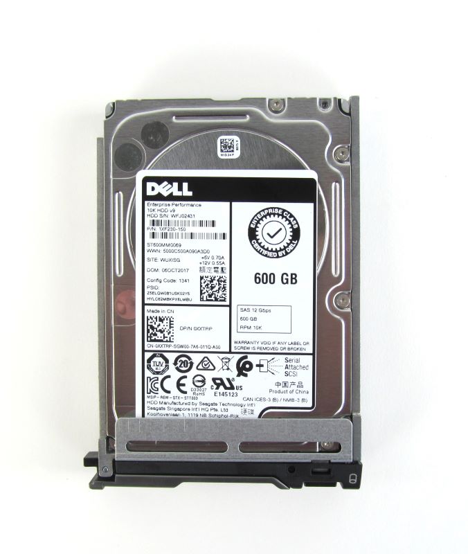 10/30 2枚 Dell 1XF230-150 600GB SAS 10K 12Gbps 2.5