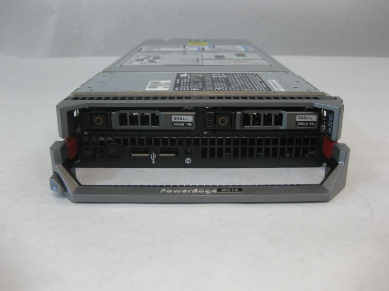 Dell M610 Poweredge M610 2x2.93GHZ X5570, 48GB, 2x300GB SAS 10k, SAS 6 ...