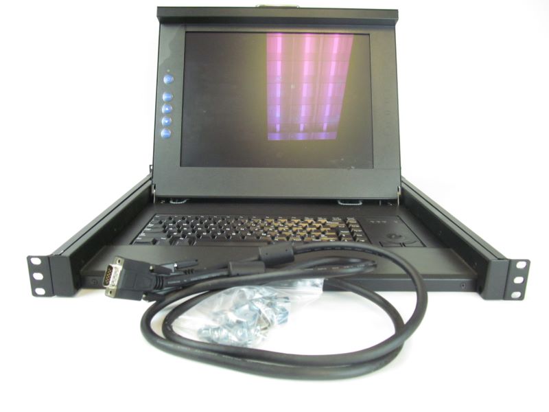 Emc 100 622 001 Connectrix Kvm 1u Lcd Monitor Keyboard With