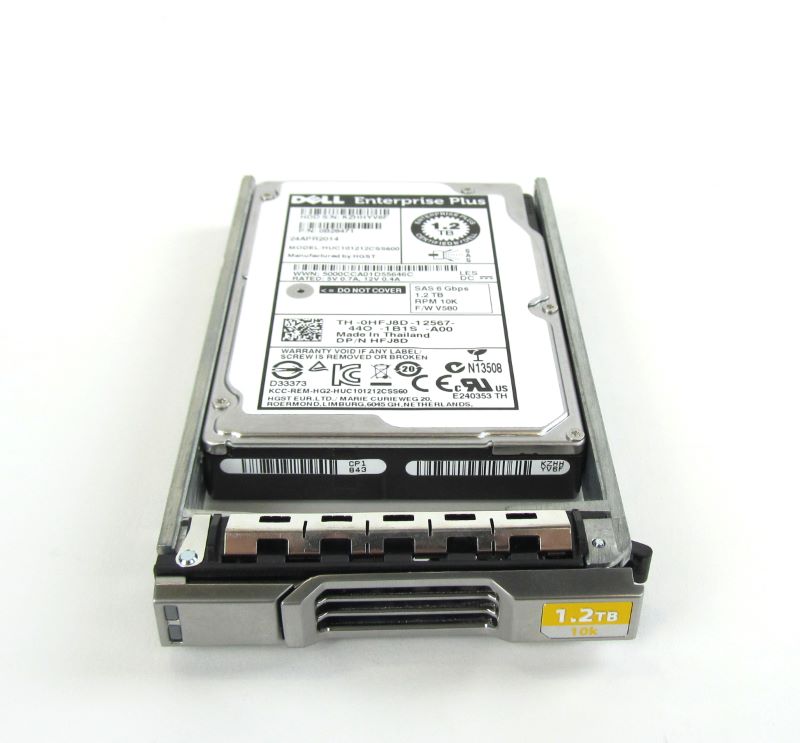 Equallogic HFJ8D-EQL Equallogic 1.2Tb SAS 6Gbps 10K RPM Hard Drive