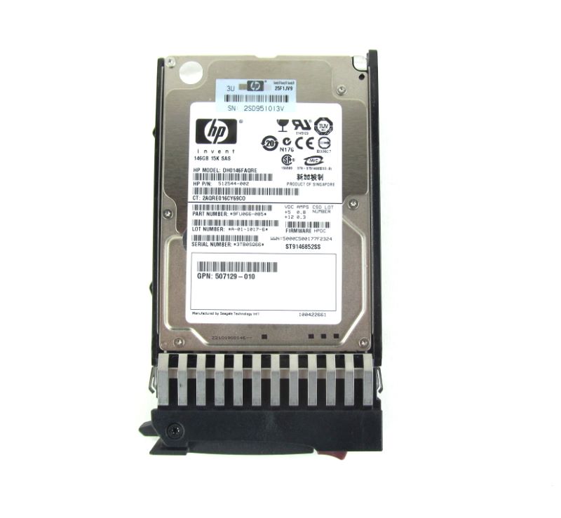 504062-B21 504334-001 HP 146GB 15K 3G 2.5/" SAS DUAL PORT HARD DRIVE