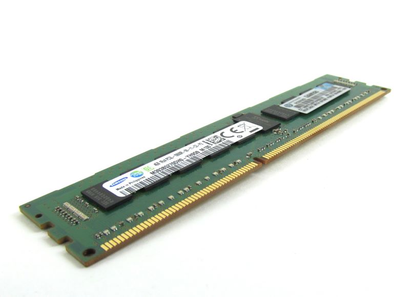 Barrette Mémoire RAM HP 4 Go DDR3-1600 MHz PC3-12800 ECC - Réf. 647648-571 - Occasion
